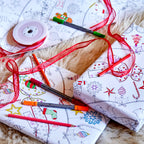 Kibakids - colour in Christmas wrapping paper (3 sheets)
