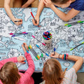 Kibakids - world map tablecloth