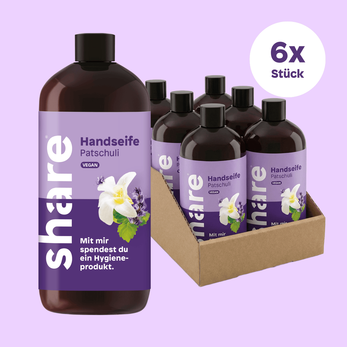 Shavelo - Flüssigseife Nachfüllflasche Patschuli