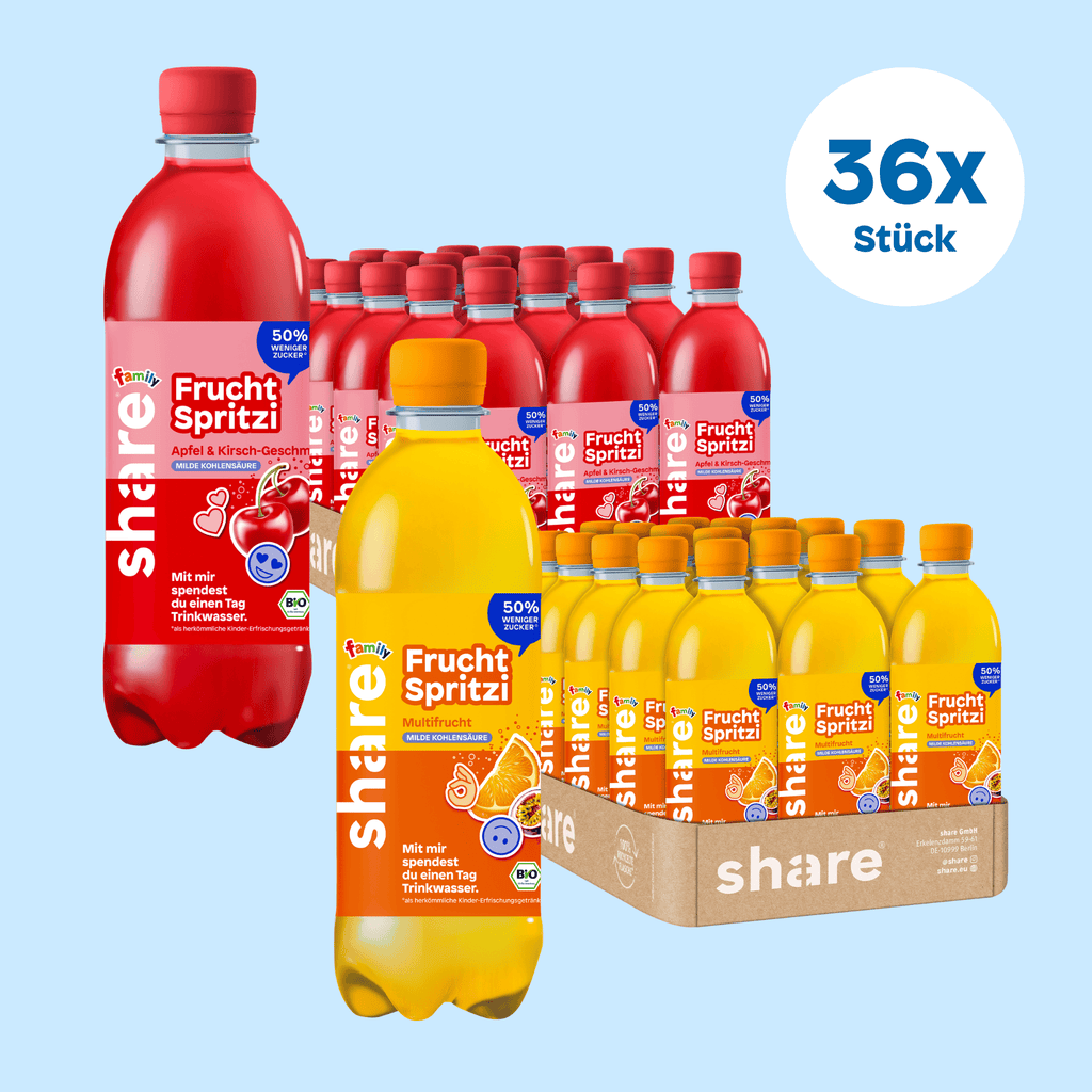 Shavelo - Family Bio Frucht Spritzi Sparpaket