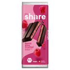 Shavelo - Bio Tafelschokolade Berry Kiss Praliné Zartbitter mit Himbeere 1x80g