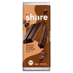 Shavelo - Bio Tafelschokolade Mocca Crush Praliné Zartbitter mit Mokka 1x80g