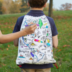 Kibakids - world map backpack